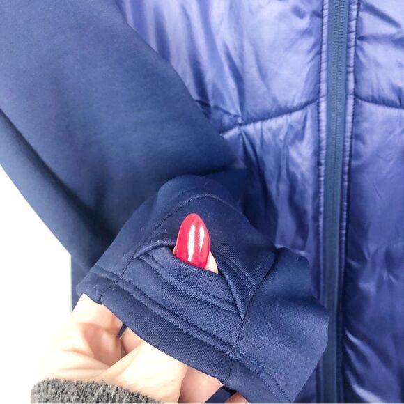 ATHLETA | Eco Insulation Rock Creek Zip Front Jacket Coat Blue Women’s Size M - Picture 8 of 13